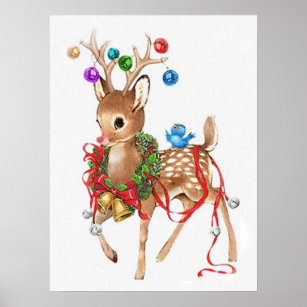 Vintage Rudolph Poster