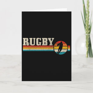 Vintage Rugby Player Sport Retro Men Boys Footbyll Card