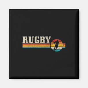 Vintage Rugby Player Sport Retro Men Boys Footbyll Magnet