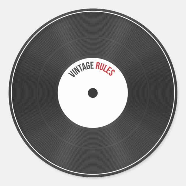 Vintage Rules Sticker (Front)