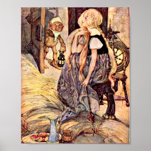 Vintage Rumpelstiltskin Illustration Poster
