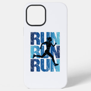 Vintage Runner Girl - Run Run Run iPhone 12 Pro Max Case