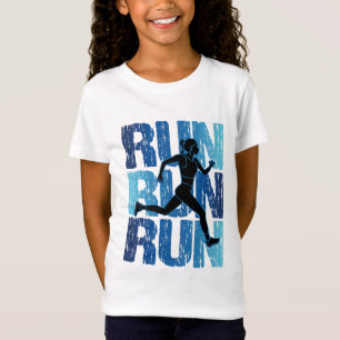 Vintage Runner Girl - Run Run Run T-Shirt