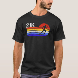 Vintage Running 21K Half Marathon Run Half Maratho T-Shirt