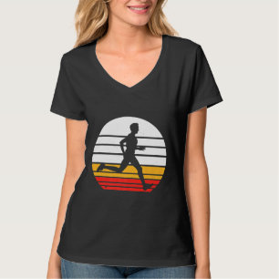 Vintage Running Marathon Jogging Run 80s Retro Run T-Shirt