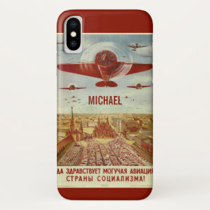 Vintage Russian Aviation custom name phone cases