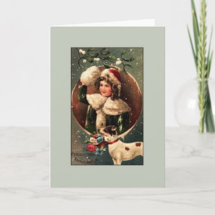 Vintage Russian Christmas Greeting Card