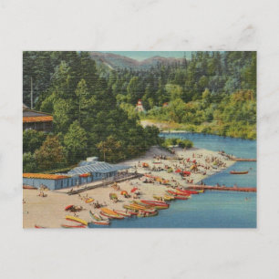 Vintage Russian River Beach Postcard