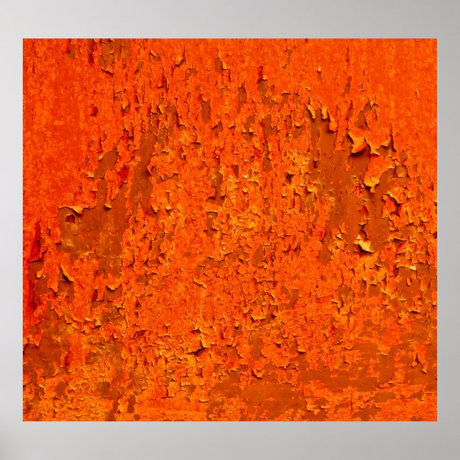 Vintage Rust: Old Textured Surface Poster (Front)