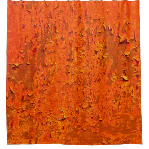 Vintage Rust: Old Textured Surface Shower Curtain