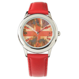 Vintage Rusted United Kingdom Flag Watch