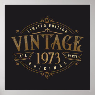 Vintage Rustic 1973  Poster