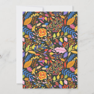 Vintage Rustic Autumn Fall Botanical Garden  Holiday Card