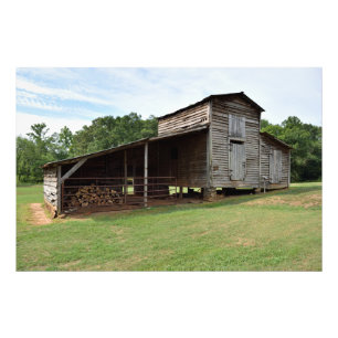 Vintage rustic barn shed photo print