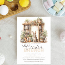 Vintage Rustic Beige Easter Brunch