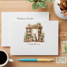 Vintage Rustic Beige Easter Rabbit