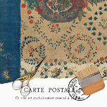 Vintage Rustic Blue Red Quilt Pattern Decoupage Tissue Paper<br><div class="desc">Embrace timeless charm with this vintage-inspired decoupage tissue paper, featuring a delicate blue and red quilt pattern accented by intricate floral motifs and rustic textures. Perfect for junk journals, scrapbook layouts, wedding crafts, or shabby chic projects, this design brings a nostalgic, handcrafted feel to your creative endeavours. Whether you're creating...</div>