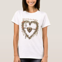 Vintage Rustic Boho heart with locks and keys