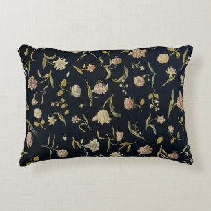 Vintage Rustic Botanical Floral Rug Pattern Decorative Cushion