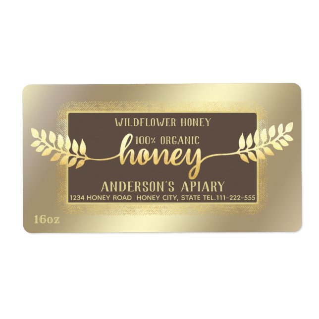 Vintage rustic calligraphy honey branch (Front)