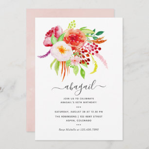 Vintage Rustic Charm Birthday Invitation