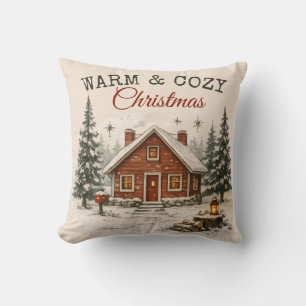 Vintage Rustic Christmas Holiday Farmhouse Truck Cushion