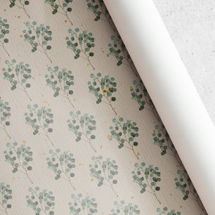 Vintage Rustic Christmas Laurel Wrapping Paper