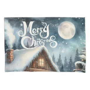 Vintage/Rustic Christmas Pillowcase