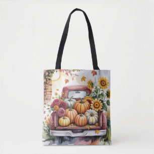 Vintage Rustic Country Autumn Harvest, Rustic Fall Tote Bag