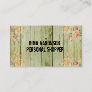 Vintage Rustic Country Fence Business Cards
