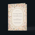 Vintage Rustic Fall Beige Wedding Folded Programme<br><div class="desc">This Vintage Rustic Fall Beige Wedding Folded Program design features a timeless neutral base palette of beige and gold with delicately muted colourful embellishments of golden branches and lovely autumn florals with softly falling leaves in red, copper, dusty rose, burnt orange, terracotta, and the full fall colour flourish. These botanical...</div>