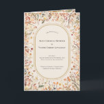 Vintage Rustic Fall Beige Wedding Folded Programme<br><div class="desc">This Vintage Rustic Fall Beige Wedding Folded Program design features a timeless neutral base palette of beige and gold with delicately muted colourful embellishments of golden branches and lovely autumn florals with softly falling leaves in red, copper, dusty rose, burnt orange, terracotta, and the full fall colour flourish. These botanical...</div>