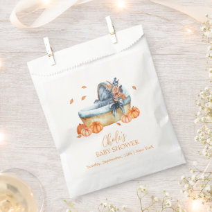 Vintage Rustic Fall Pumpkin Crib Baby Shower Favour Bags