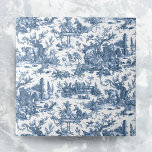 Vintage Rustic Farm French Toile-Blue & White Tile<br><div class="desc">This lovely restored vintage French toile de jouy pattern dated ca 1780s features scenes of joyous rustic farm life including animals,  ancient ruins,  cottages and peasants engaged in work and play in blue on white background.</div>