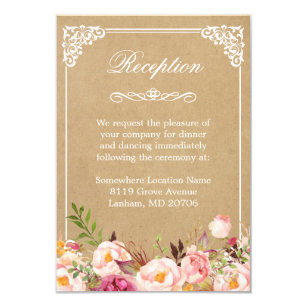 wedding reception invite