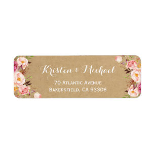 Vintage Rustic Floral Wrapping Kraft