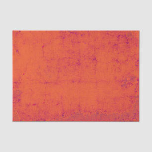 Vintage Rustic Grunge Bright Orange Background Tissue Paper