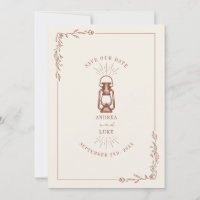 Vintage Rustic Lantern Terracotta Wedding