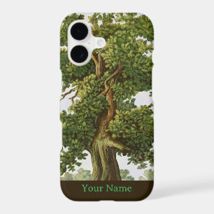 Vintage Rustic Oak Tree Custom Name