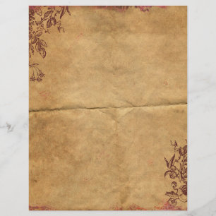 Vintage Rustic Old Parchment Scrapbook Paper