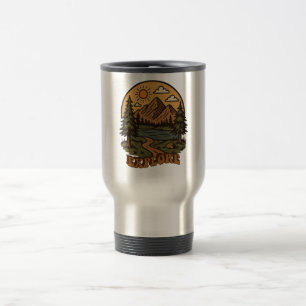 Vintage/rustic outdoorsy explore nature travel mug