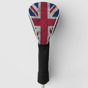 Vintage rustic Patriotic U.K. flag Golf Head Cover