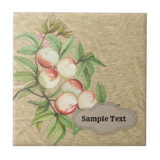 Vintage Rustic Peach Farmstand Tile