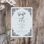 Vintage Rustic Pig I Do BBQ Rehearsal Dinner Invitation<br><div class="desc">Vintage Rustic Pig I Do BBQ Rehearsal Dinner Invitation</div>