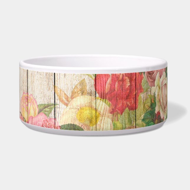 Vintage Rustic Romantic Roses Wood (Right)