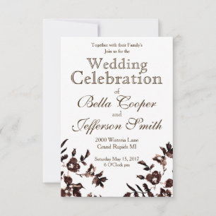 Vintage Rustic Rose Invitation