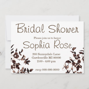 Vintage Rustic Rose Invitation