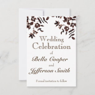 Vintage Rustic Rose Save The Date