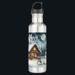 Vintage/Rustic/Snowman/Christmas 710 Ml Water Bottle<br><div class="desc">artwork</div>