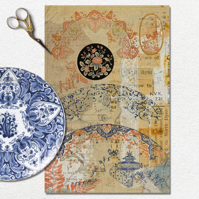 Vintage Rustic Texture French Design Decoupage  Tissue Paper (Creator Uploaded)